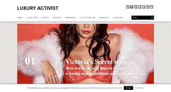 Desktop Screenshot of luxuryactivist.com